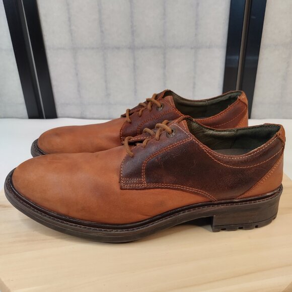 Josef Seibel Oscar 5 Derby Shoes Castagne Brown Two-Toned Leather Men EU 43 US 9 - Picture 6 of 14